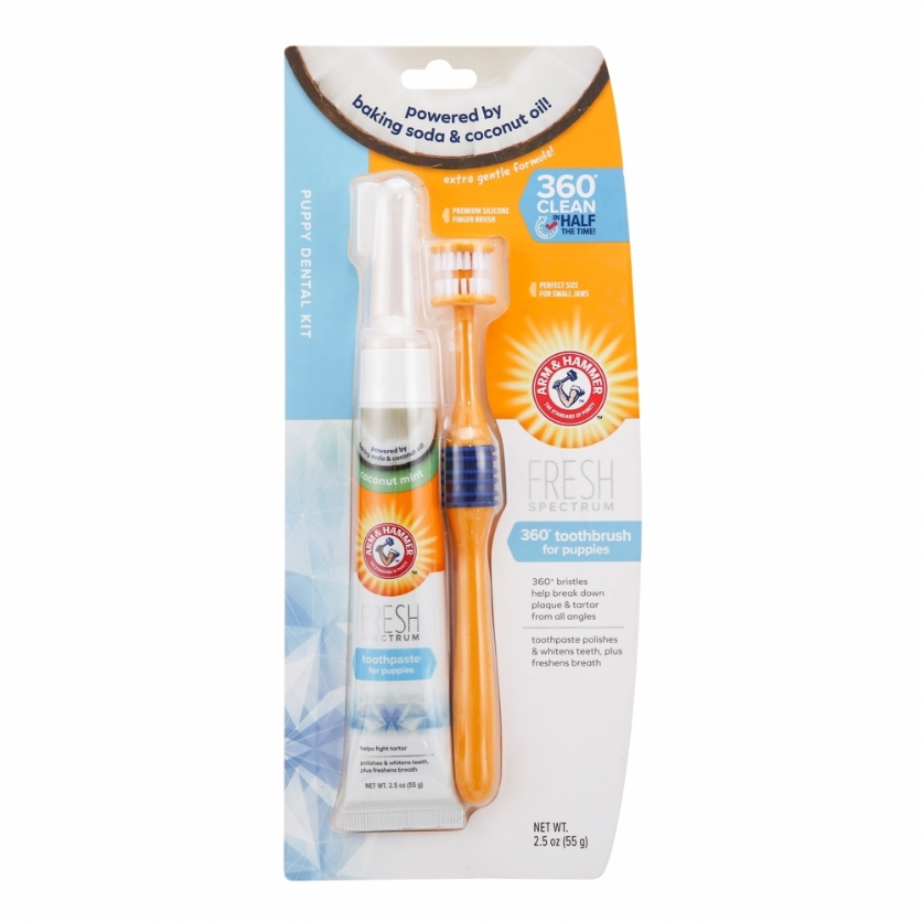 Arm & Hammer 360° Zahnpflegeset für kleine Hunde und Welpen