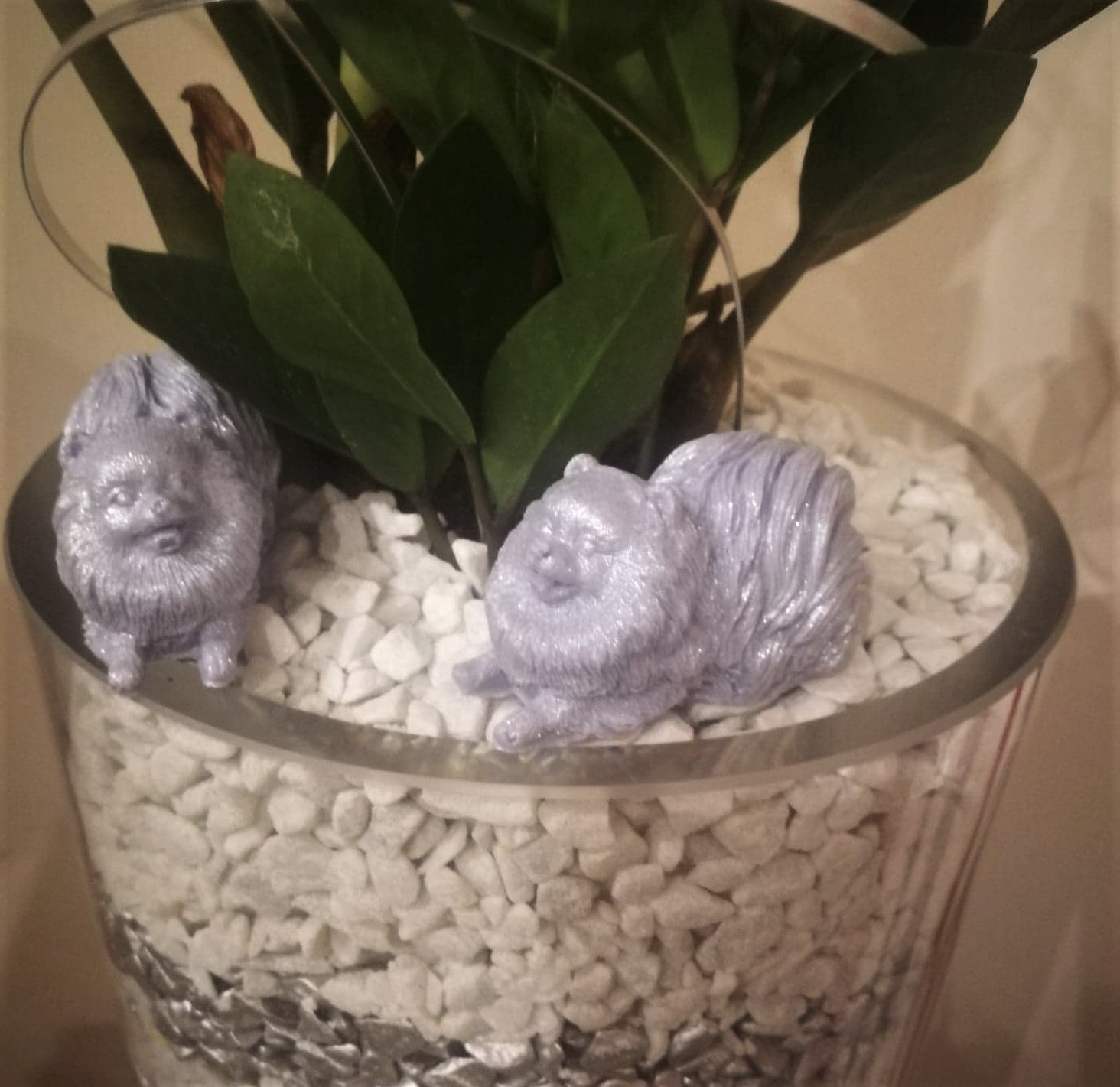 Pomeranianfigur aus Seife