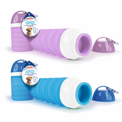 Record Drop 600ml - zusammenklappbare Wasserflasche