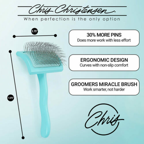 Chris Christensen Big G Teal Slicker Brush–  Zupfbürste in 2 Größen