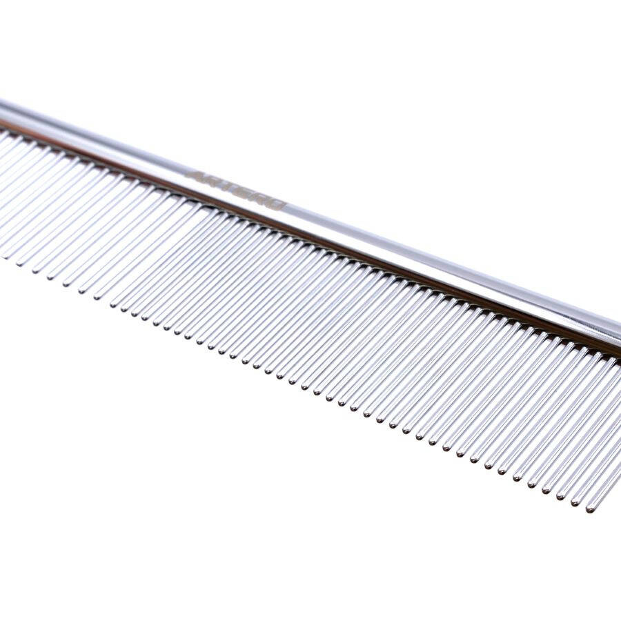 ARTERO® Doppelseitiger Mini-Frisierkamm "Ginger" - 15,5 cm mit gemischtem (50:50) Stiftabstand