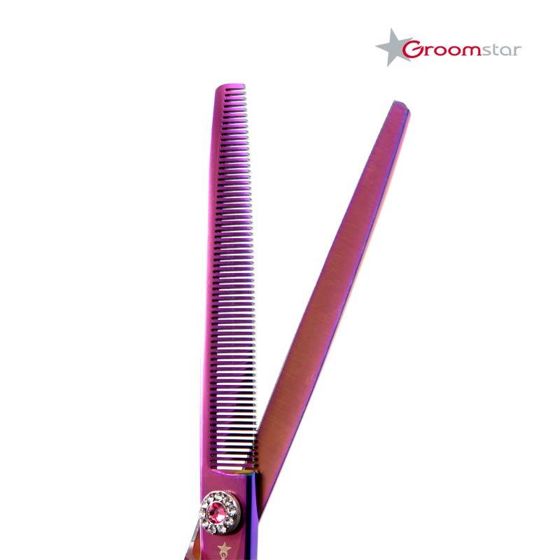 Groomstar – professionelle halbgleitende Schere, 7 Zoll, 66 Zähne