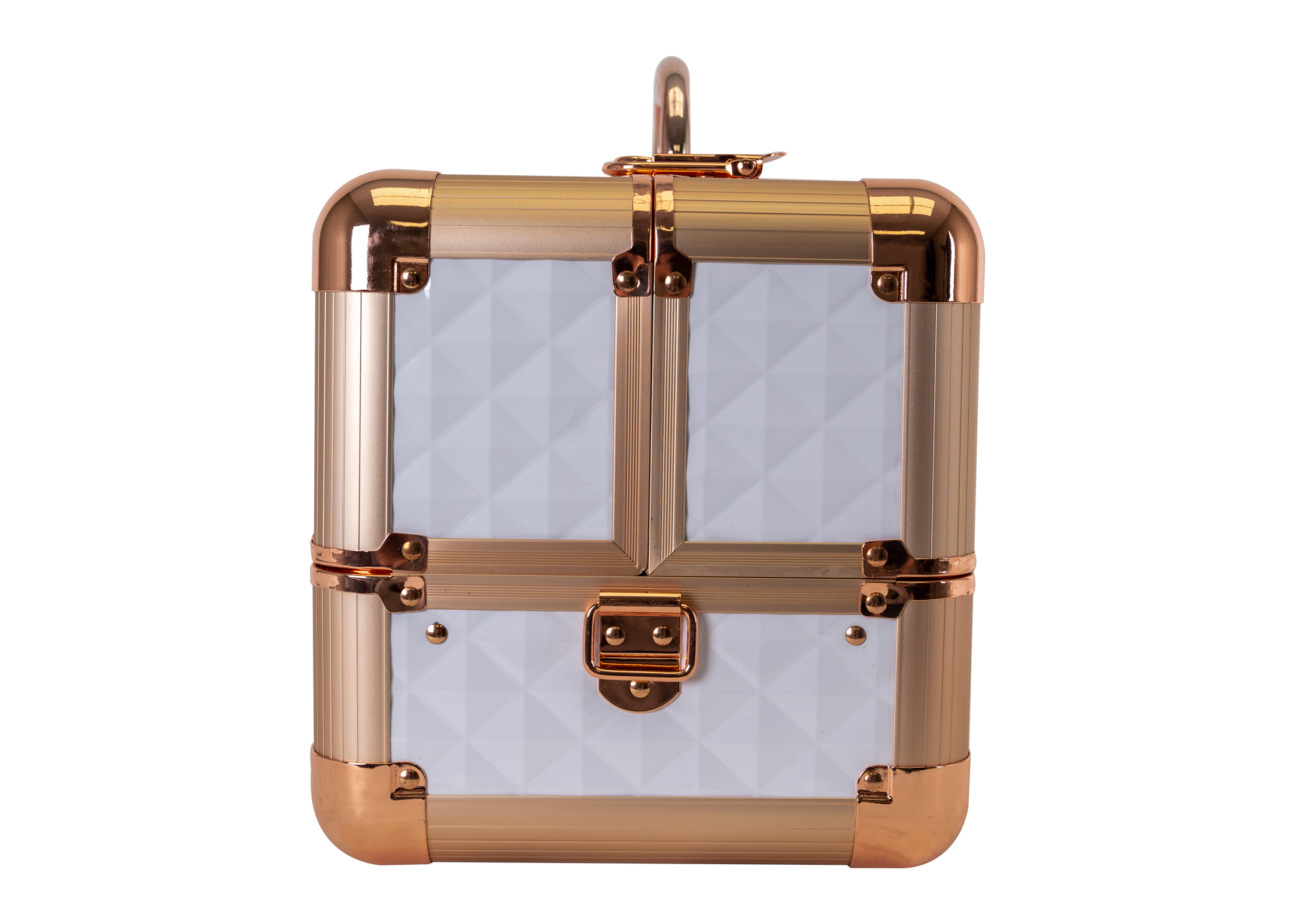 Groom-X Grooming Case Mini Diamond Pattern White