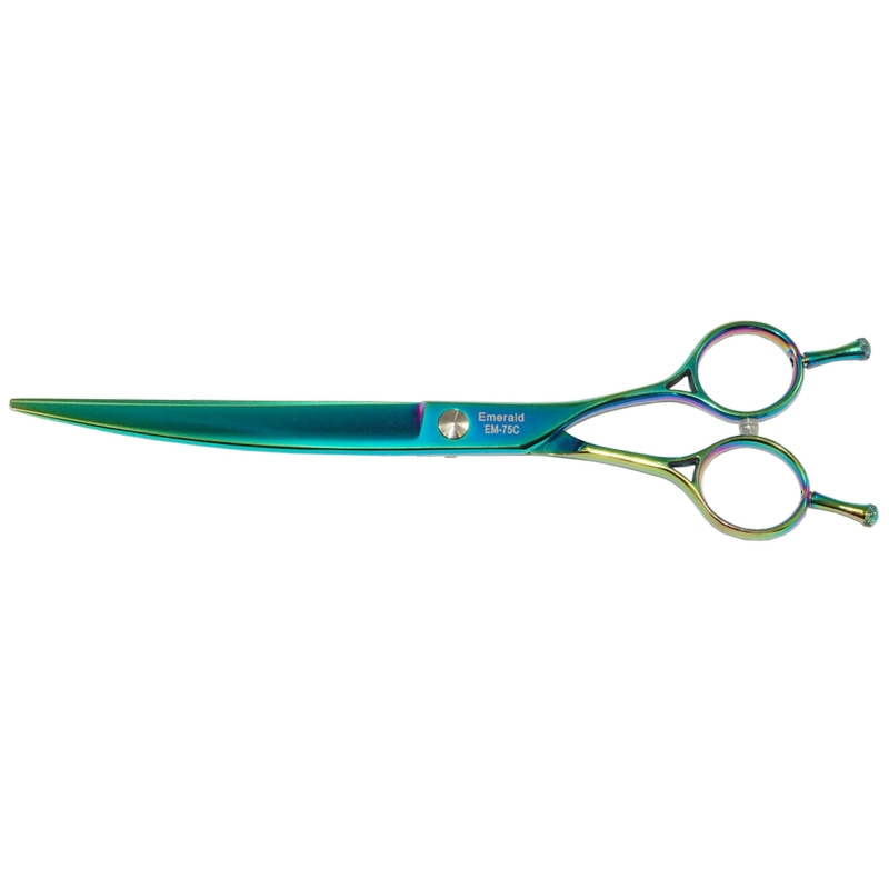 Easy Cut - professionelle gebogene Fellschere, Smaragd, 7,5"